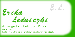 erika ledniczki business card